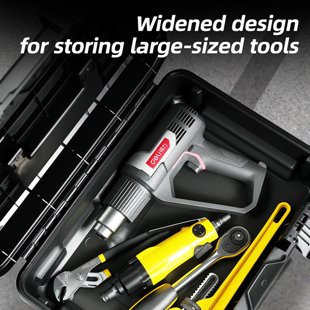 Ящик для инструмента Deli YS EDL432522A, 440х330х220 мм, модульный, пластмасса - 2