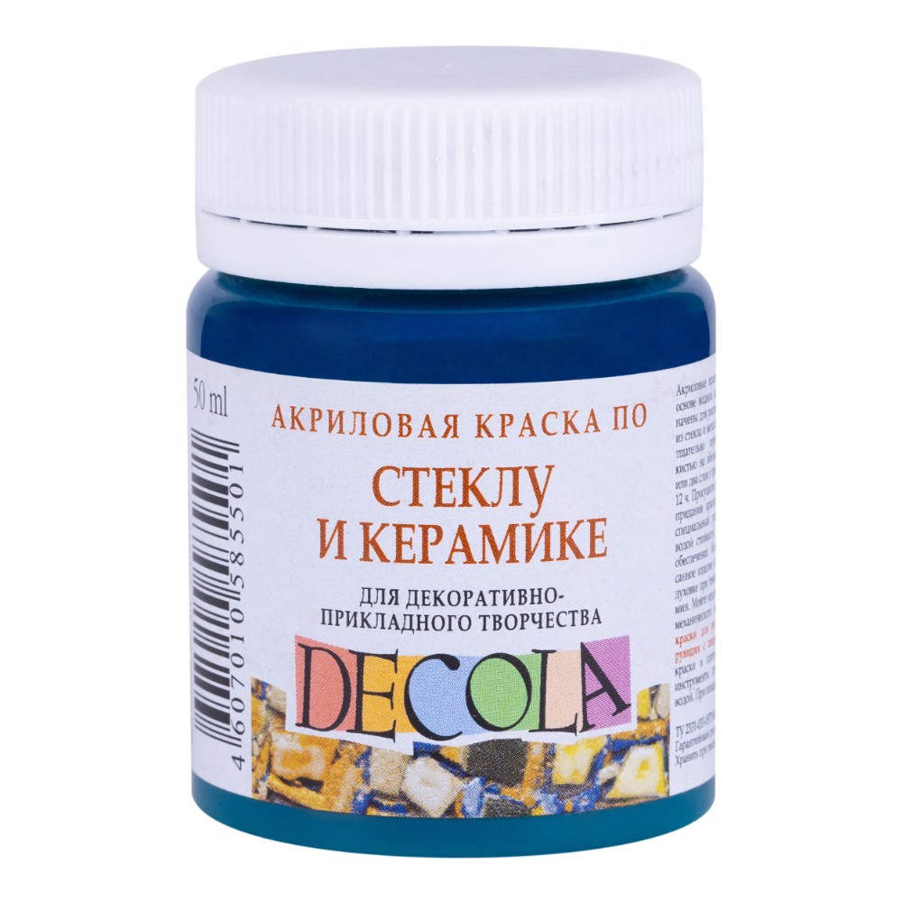 Краска акриловая по стеклу и керамике 