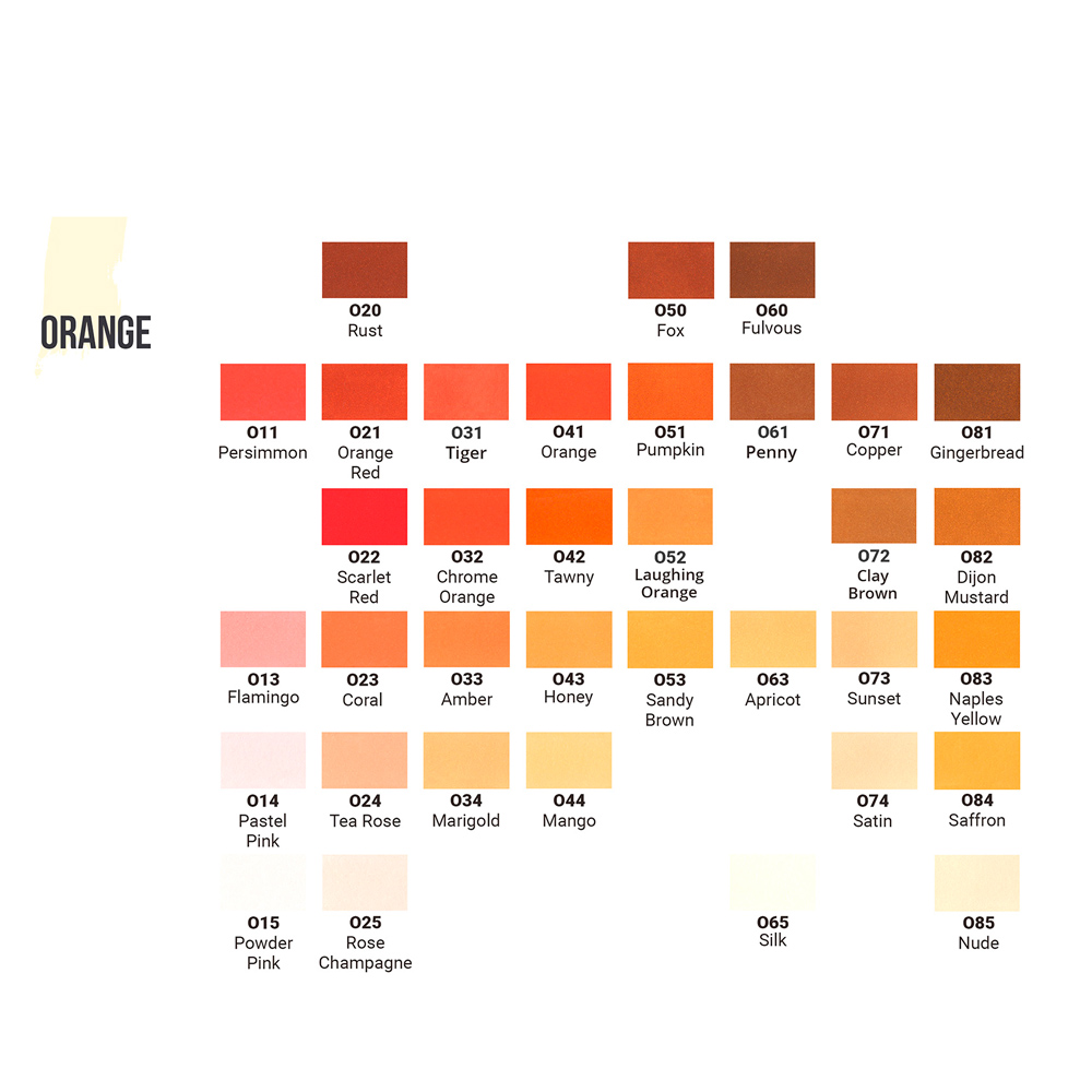 Маркер перманентный двусторонний "Sketchmarker Brush", O32 оранжево-желтый