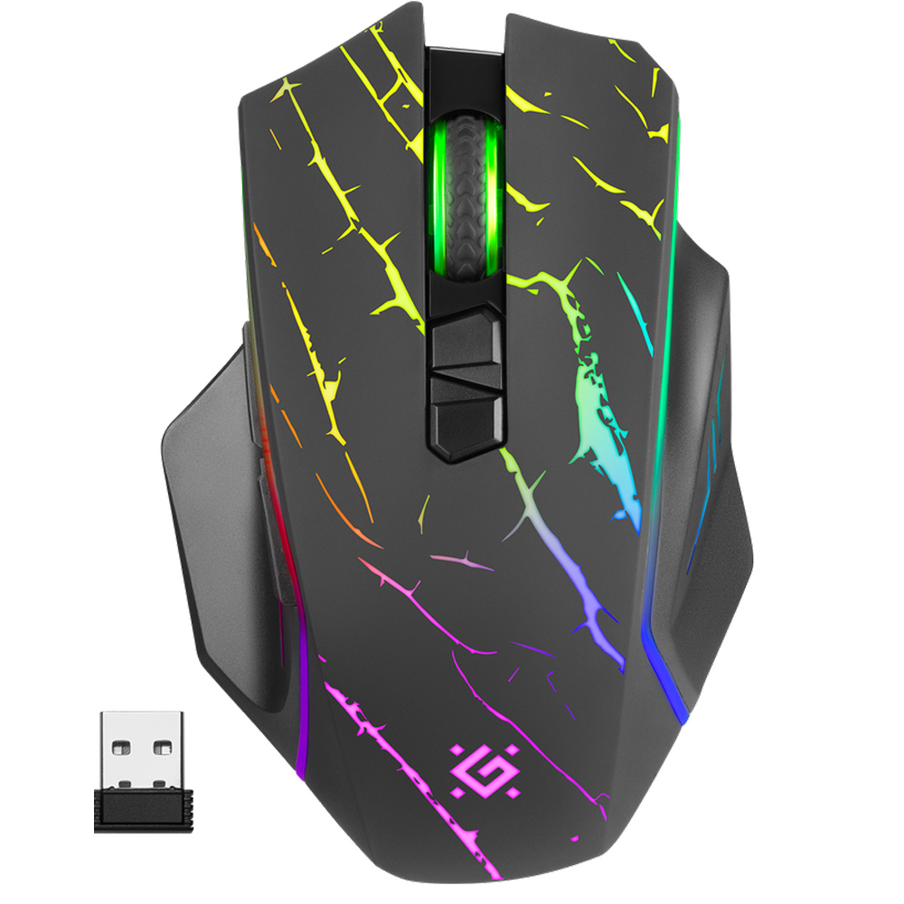 Мышь Defender "URAN GM-503", беспроводная, 1200-3200  dpi, 8 кнопок, черный - 2