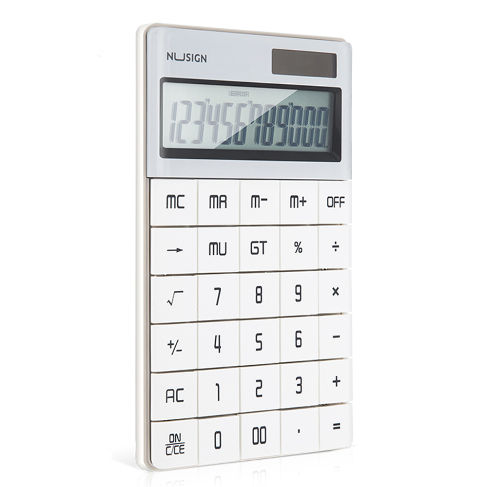 Калькулятор настольный Deli "NS041", 12-разрядный, белый