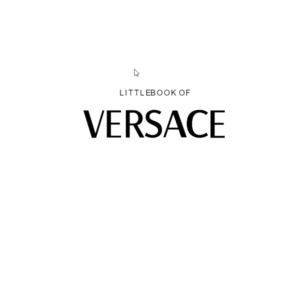 Книга на английском языке "Little book of Versace", Graves L. - 2