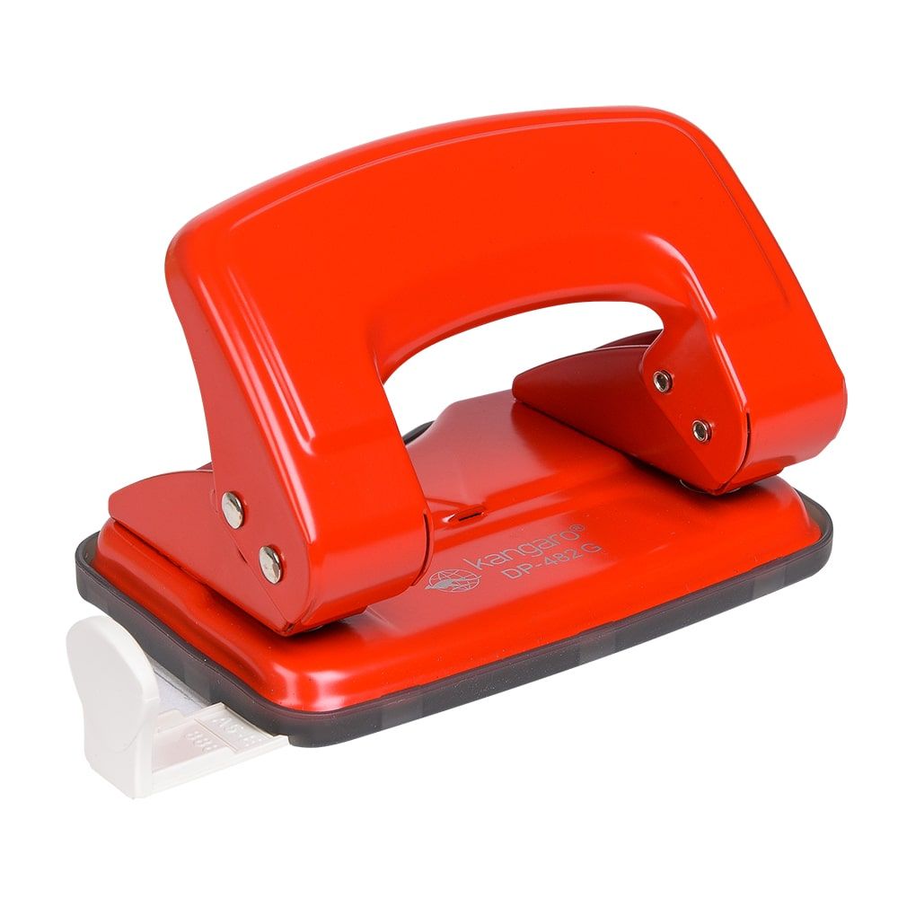Дырокол Kangaro "DP-482 G", 16 листов, красный