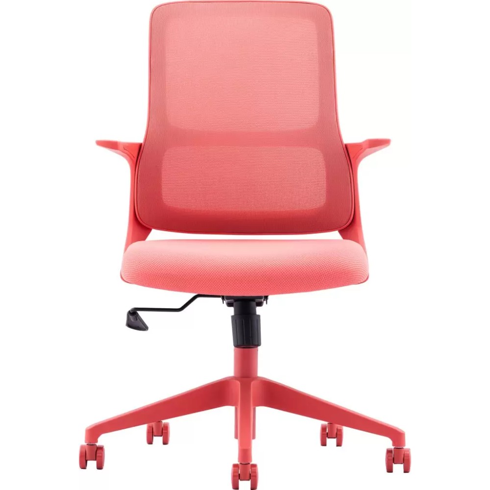 Кресло для персонала EVERPROF Elf, сетка, красный