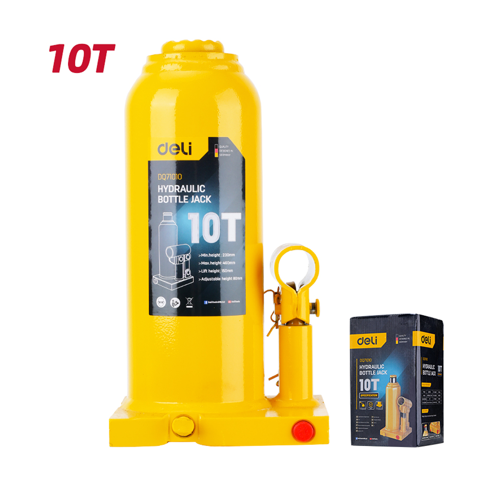 Домкрат бутылочный Deli YS EDQ71010, 10 т
