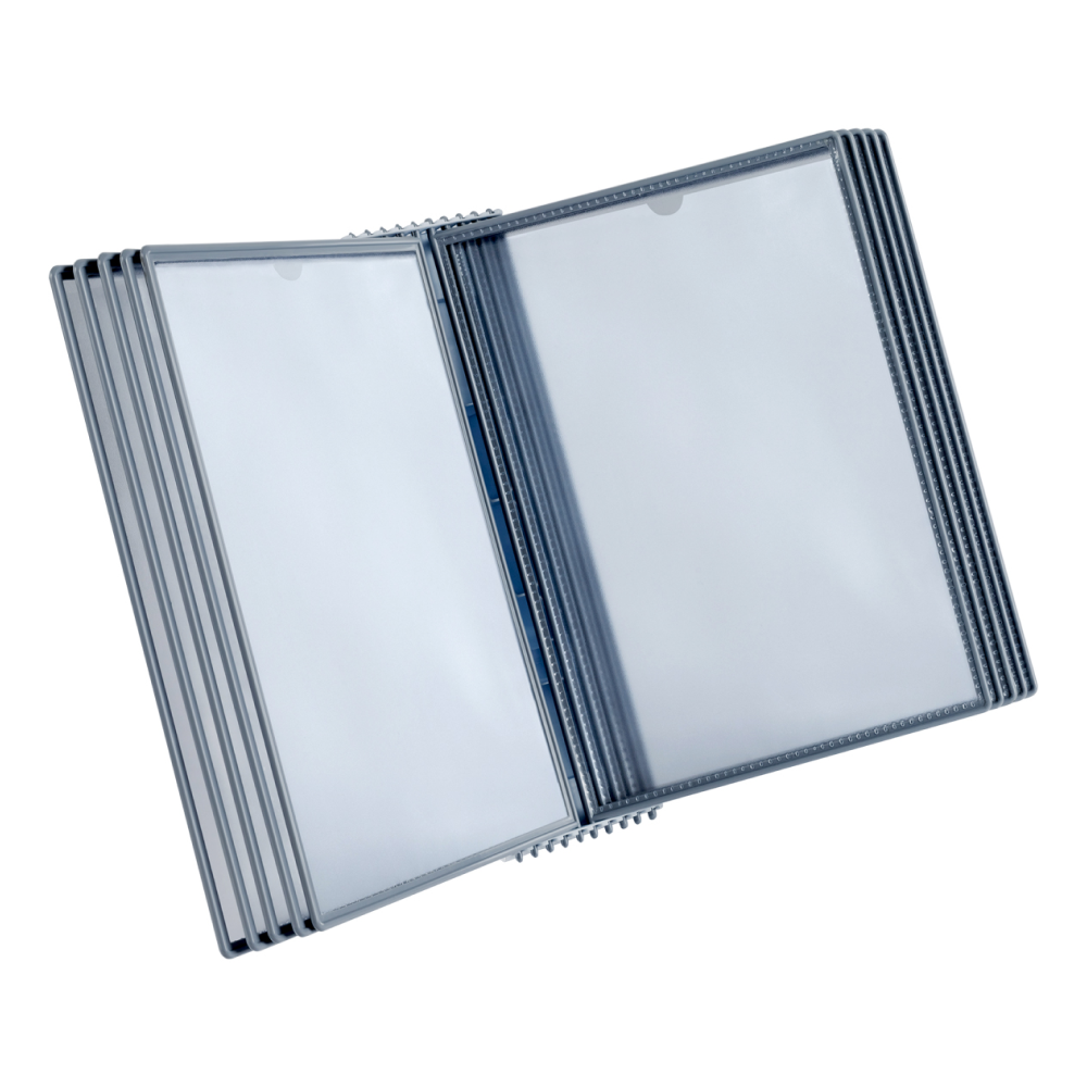 Стойка информационная настольная "OfficeSpace", A4, 10 демопанелей, серый - 5