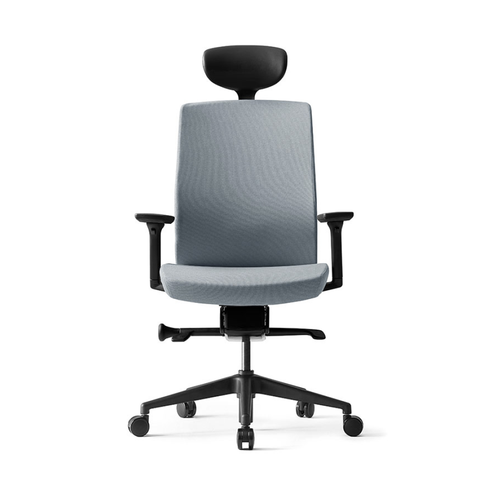 Кресло для руководителя BESTUHL "J2", ткань, пластик, серый 