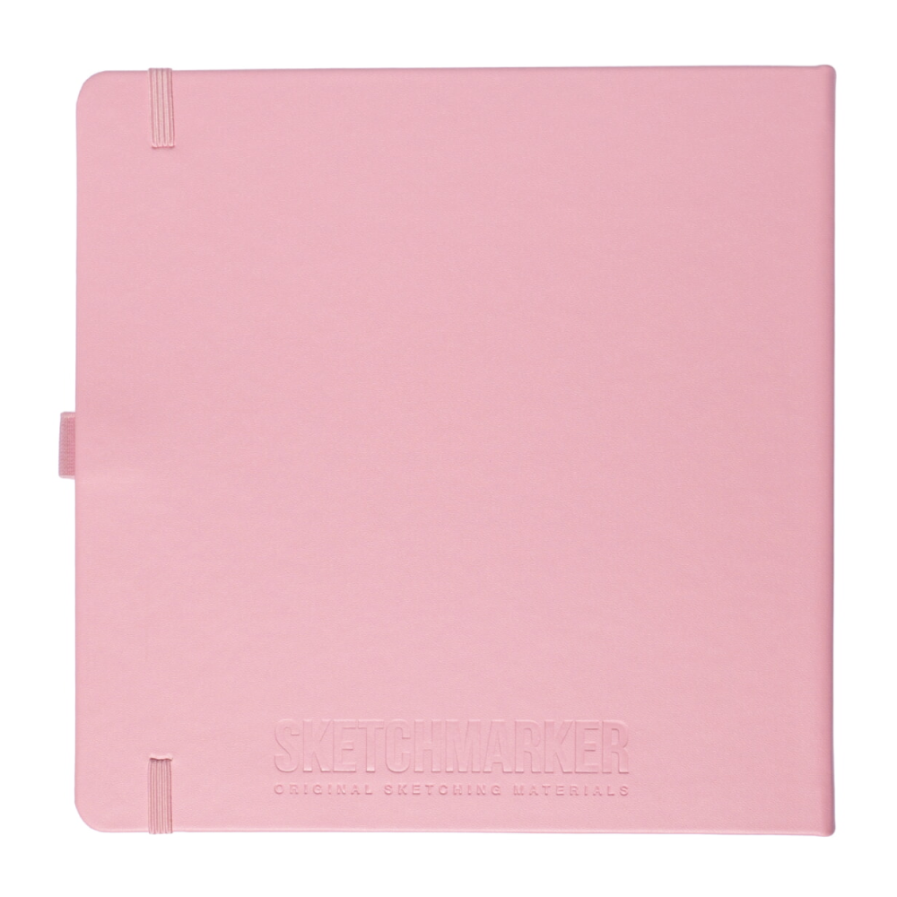Скетчбук "Sketchmarker", 80 листов, 20x20 см, 140 г/м2, розовый 