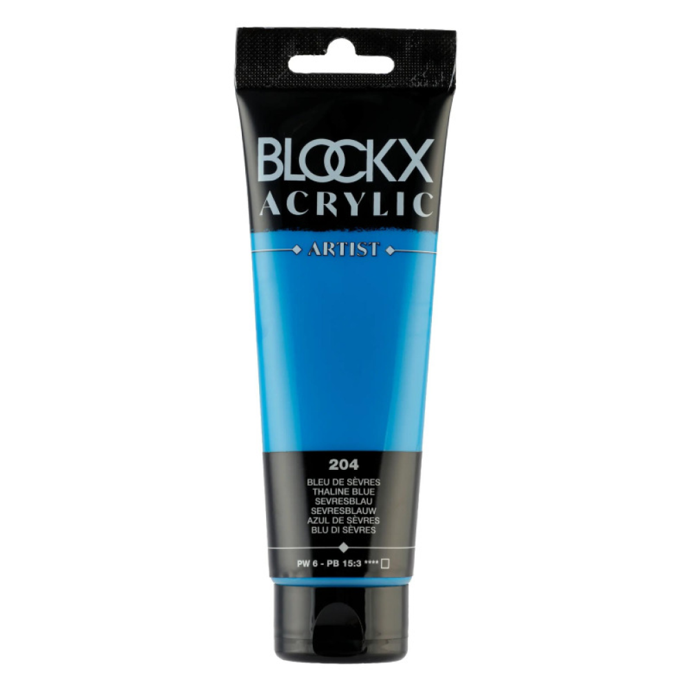 Краски акриловые "Blockx", 204 севрский синий, 120 мл