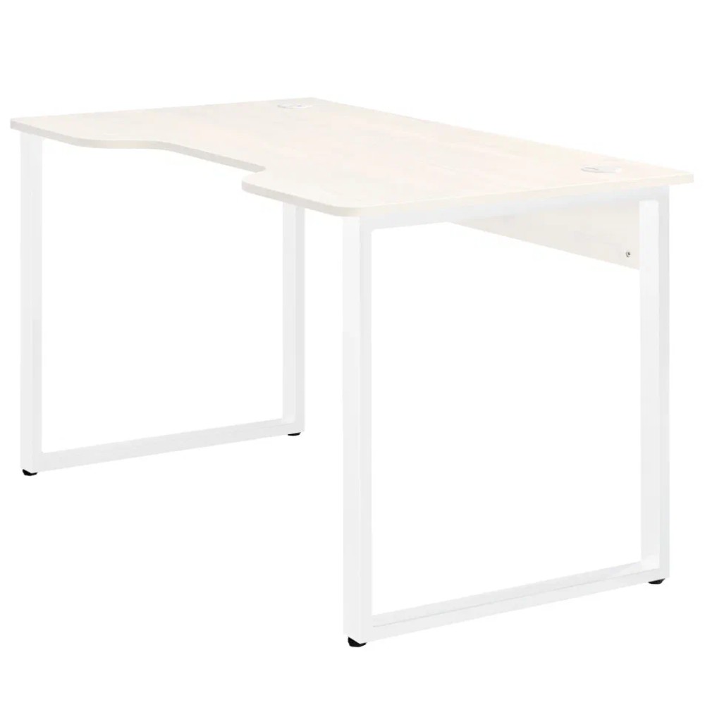 Стол компьютерный игровой Millwood Лофт Гонконг (ДТ-3), 1200x700 мм, дуб белый крафт, белый