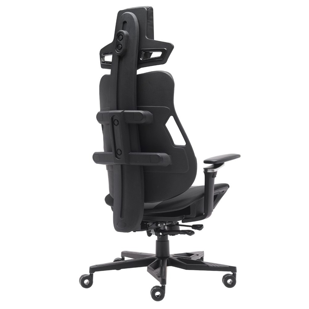 Кресло игровое EVERPROF "Serval X", экокожа, алюминий, черный - 4