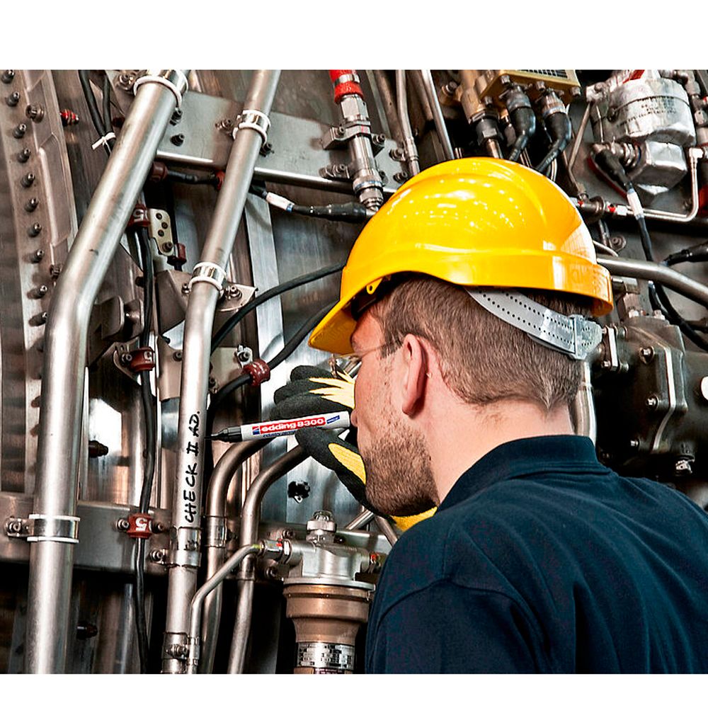 Маркер перманентный промышленный Edding "8300", черный