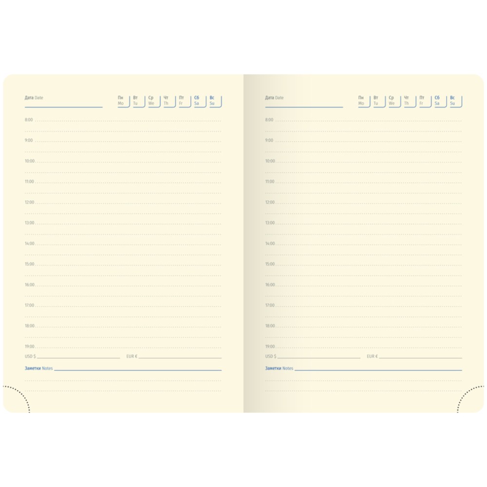 Ежедневник недатированный "xGold", А6, 320 страниц, бордовый - 3