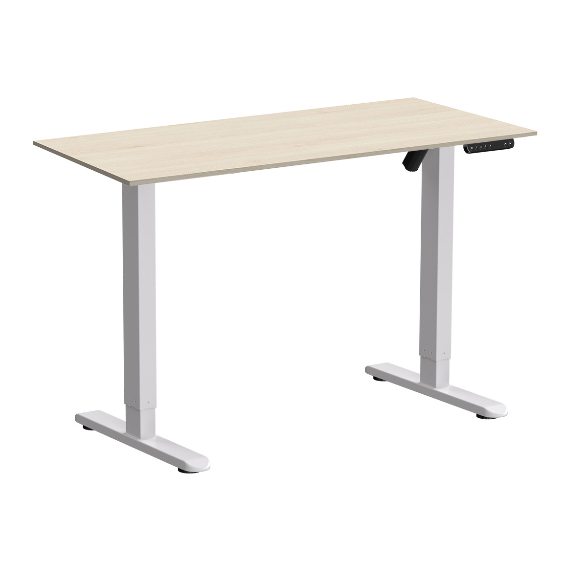 Стол с электроприводом WellDesk Basic 1300x675х18 белый/сосна аланд полярная (9191460+9072455)