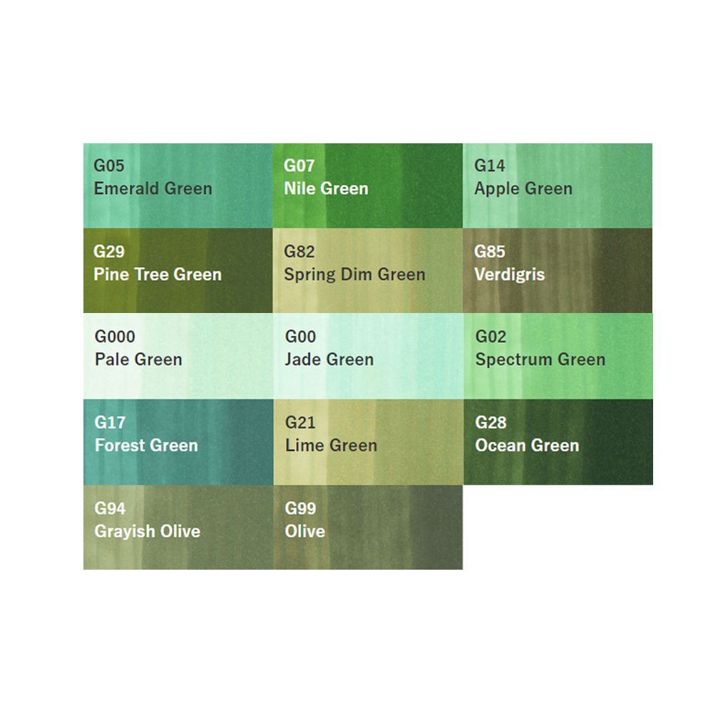 Маркер перманентный "Copic ciao", G-05 изумрудно-зеленый