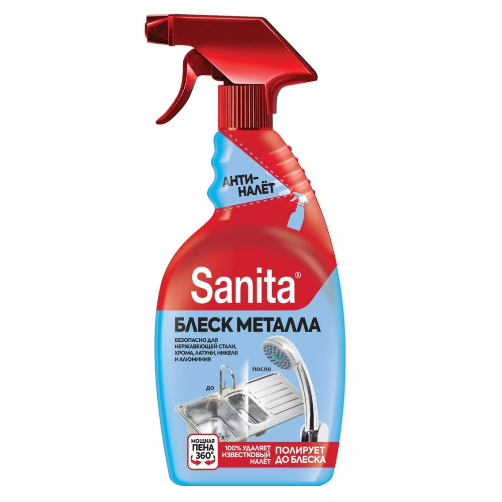 Средство чистящее для нержавеющей стали SanitaR "Блеск металла"