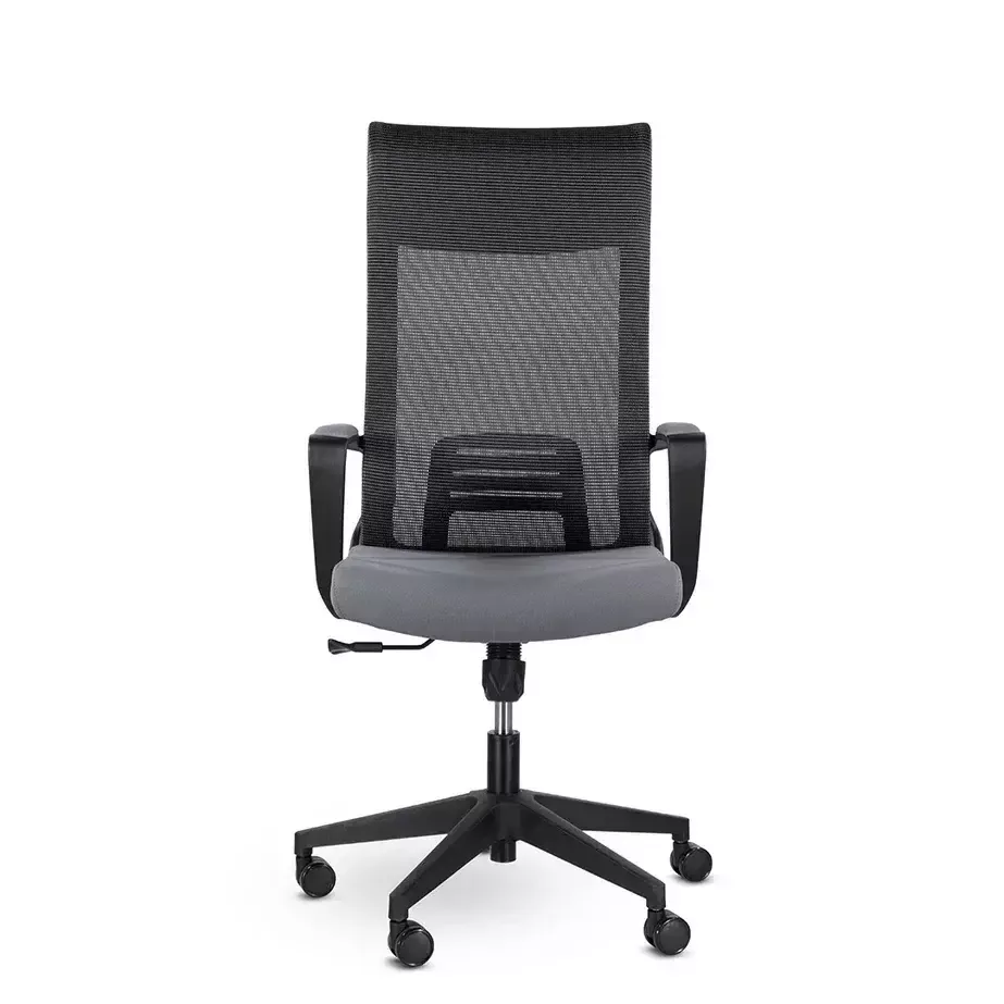 Кресло д/руководителя UTFC Рекорд М-878 ткань, серый, крестов. пластик