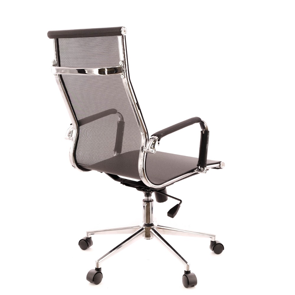 Кресло для руководителя EVERPROF "Opera T", сетка, хром, черный