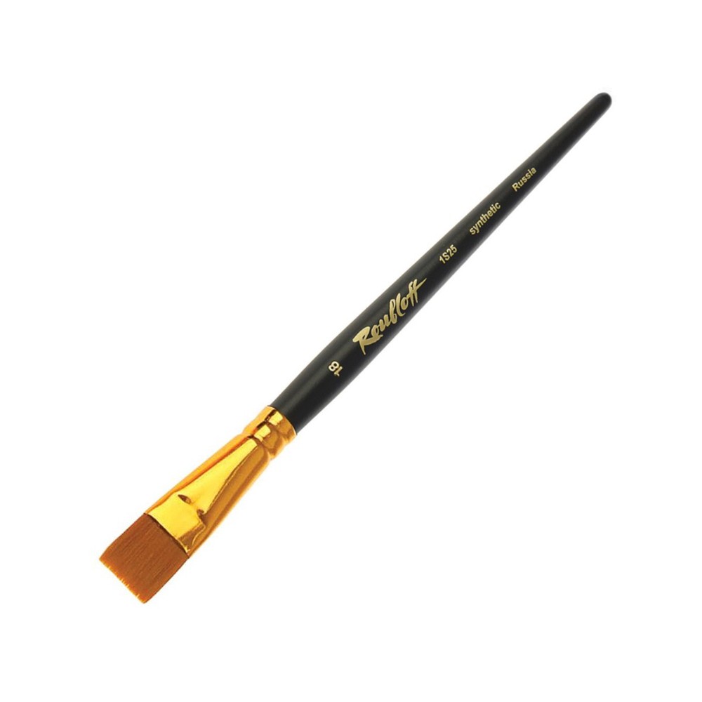 Кисть "Roubloff", имитация колонка, плоская, на короткой ручке №18