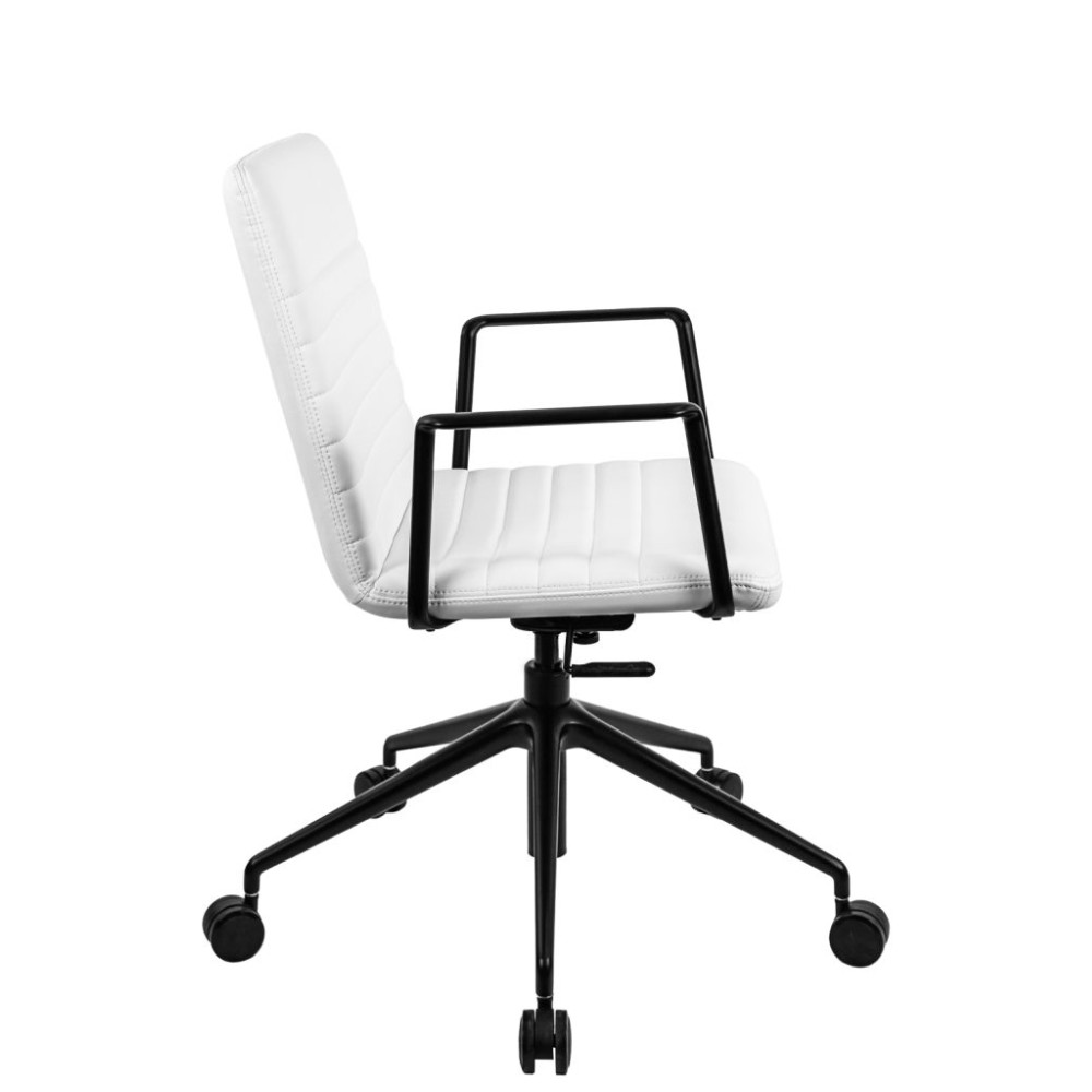 Кресло для персонала EVERPROF Dallas, экокожа, белый