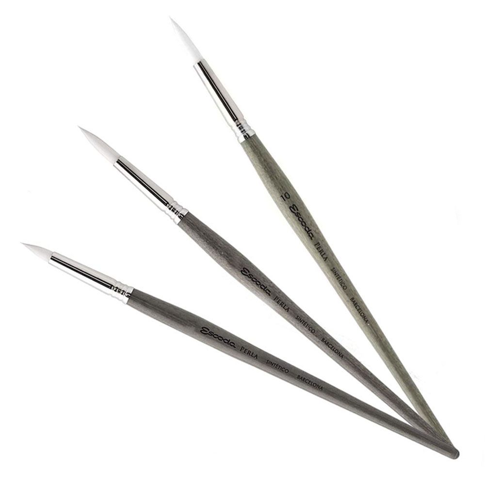 Кисть Escoda "Perla 1430" синтетика белая, круглая