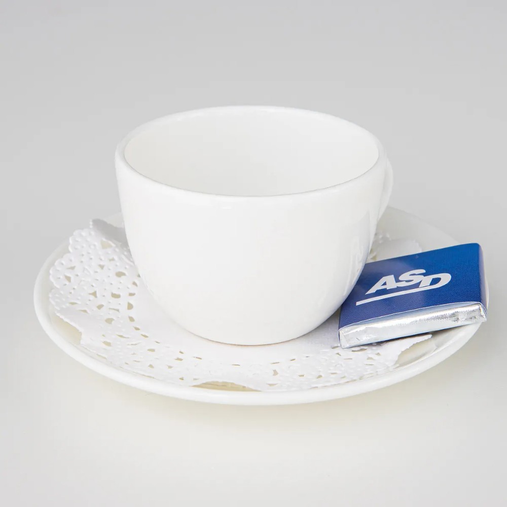 Салфетки бумажные ажурные AVIORA, d=14 см, белый, 250 шт