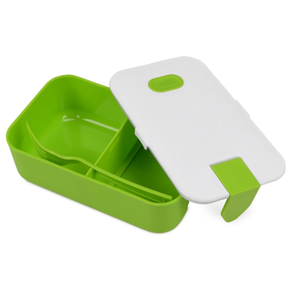 Контейнер для еды "Neo", зеленое яблоко, белый - 2