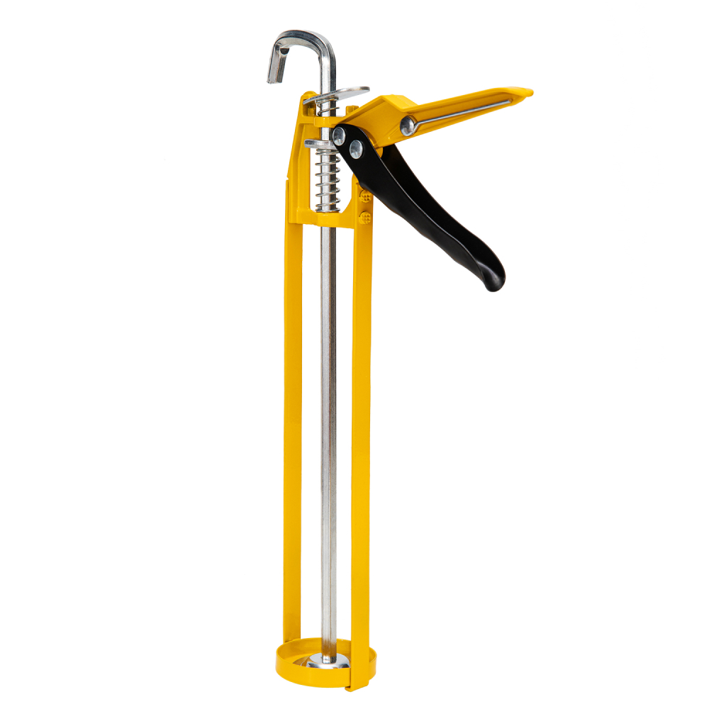 Пистолет для герметика "Deli", открытый 230 мм, желтый, черный