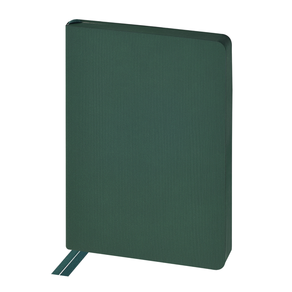 Ежедневник недатированный «Megapolis Slim flex», А5, 256 страниц, зеленый, срез зеленый