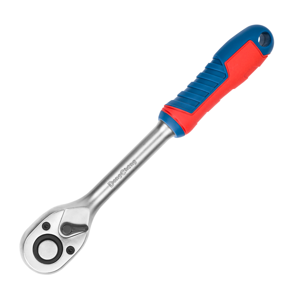 Ключ трещоточный DongCheng HD032101 1/4", 335 мм, 45 зубьев