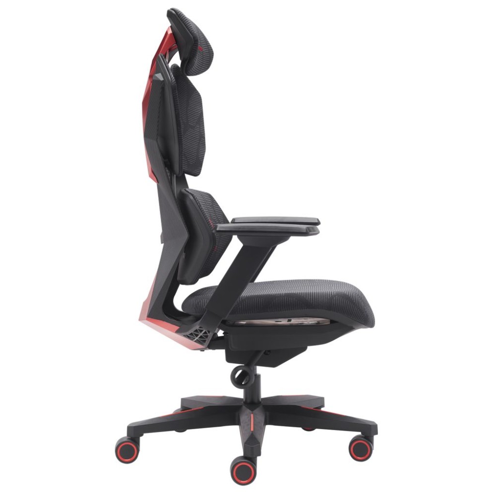 Кресло игровое EVERPROF "Tiger", сетка, пластик, черный - 2