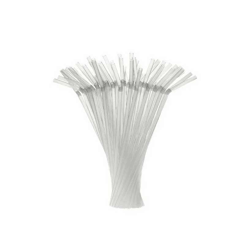 Трубочки для коктейля с гофрой, 210x5 мм, 250 шт, прозрачные