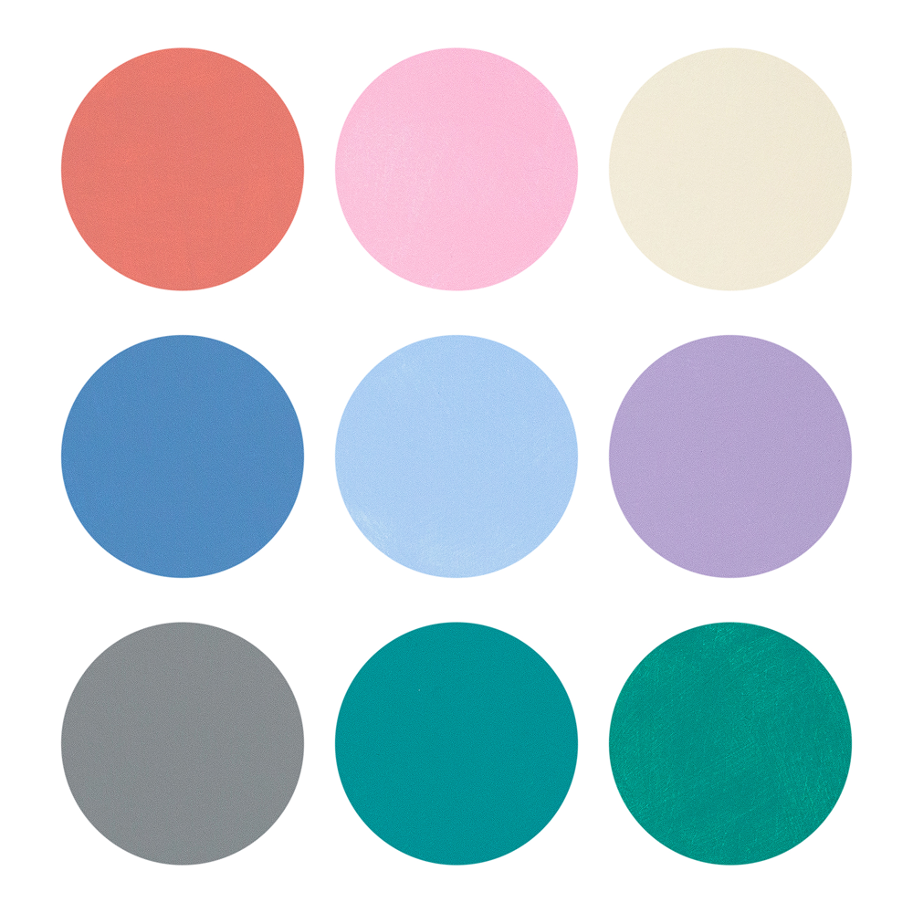 Краска акриловая матовая "Декола романтик", набор 9 цветов, 20 мл, банки