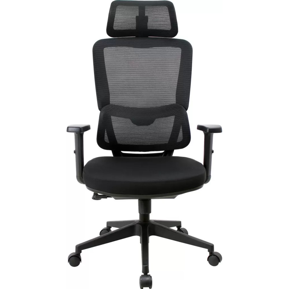 Кресло компьютерное EVERPROF Work, сетка, черный, пластик