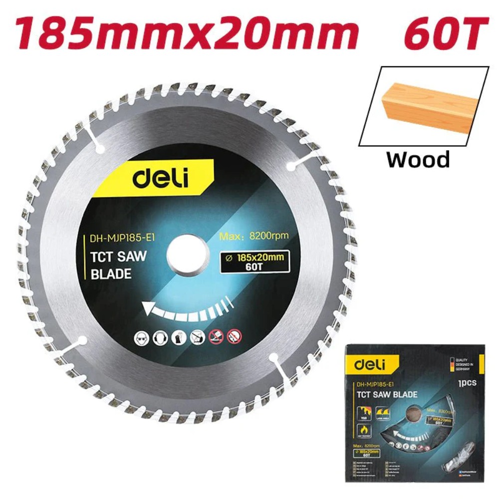 Диск пильный Deli YS EDH-MJP185-E1, 185x20 мм, 60Т - 2