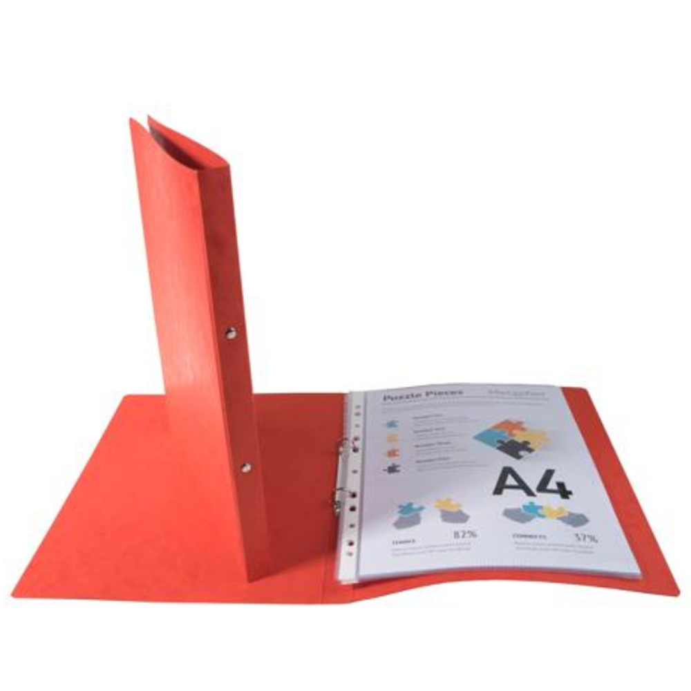 Папка на кольцах "Exacompta", картон, 20 мм, А4, красный