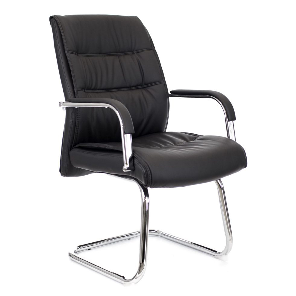 Кресло для посетителя EVERPROF BOND CF экокожа, черный  