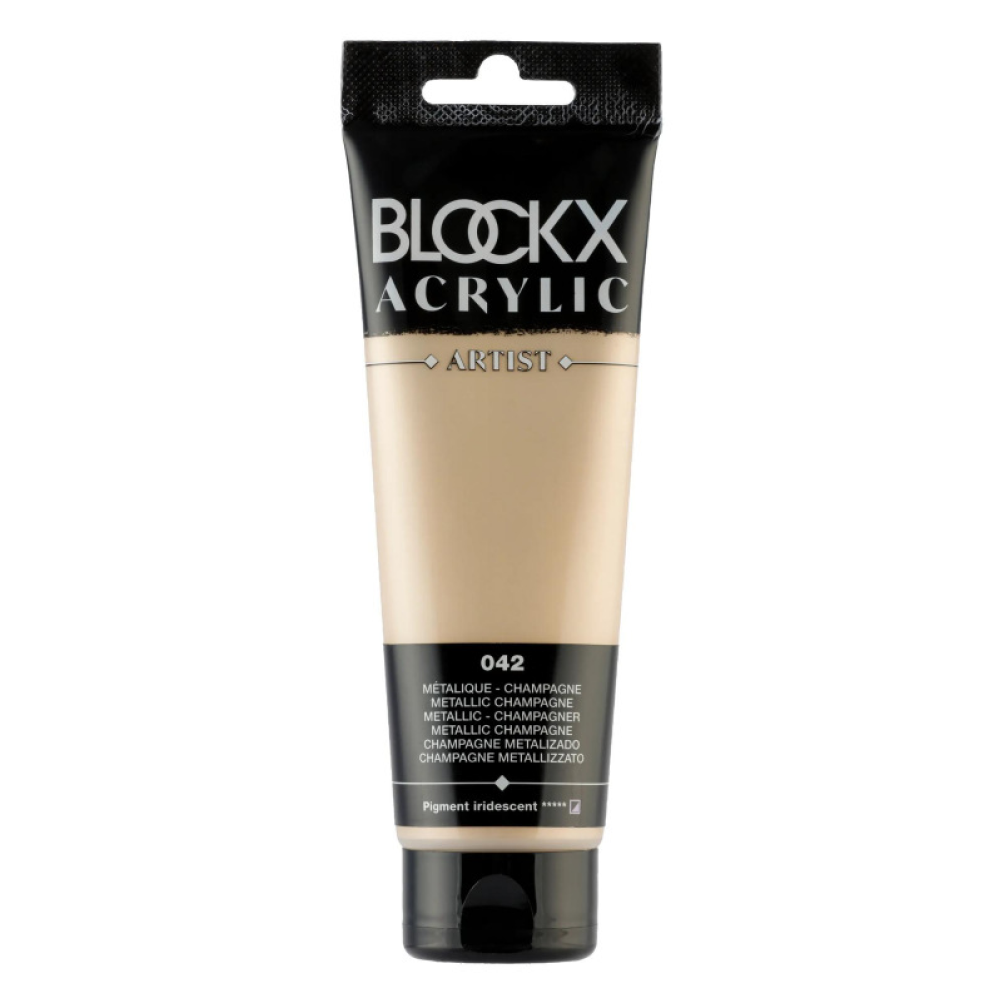 Краски акриловые "Blockx", 042 шампань металлик, 120 мл