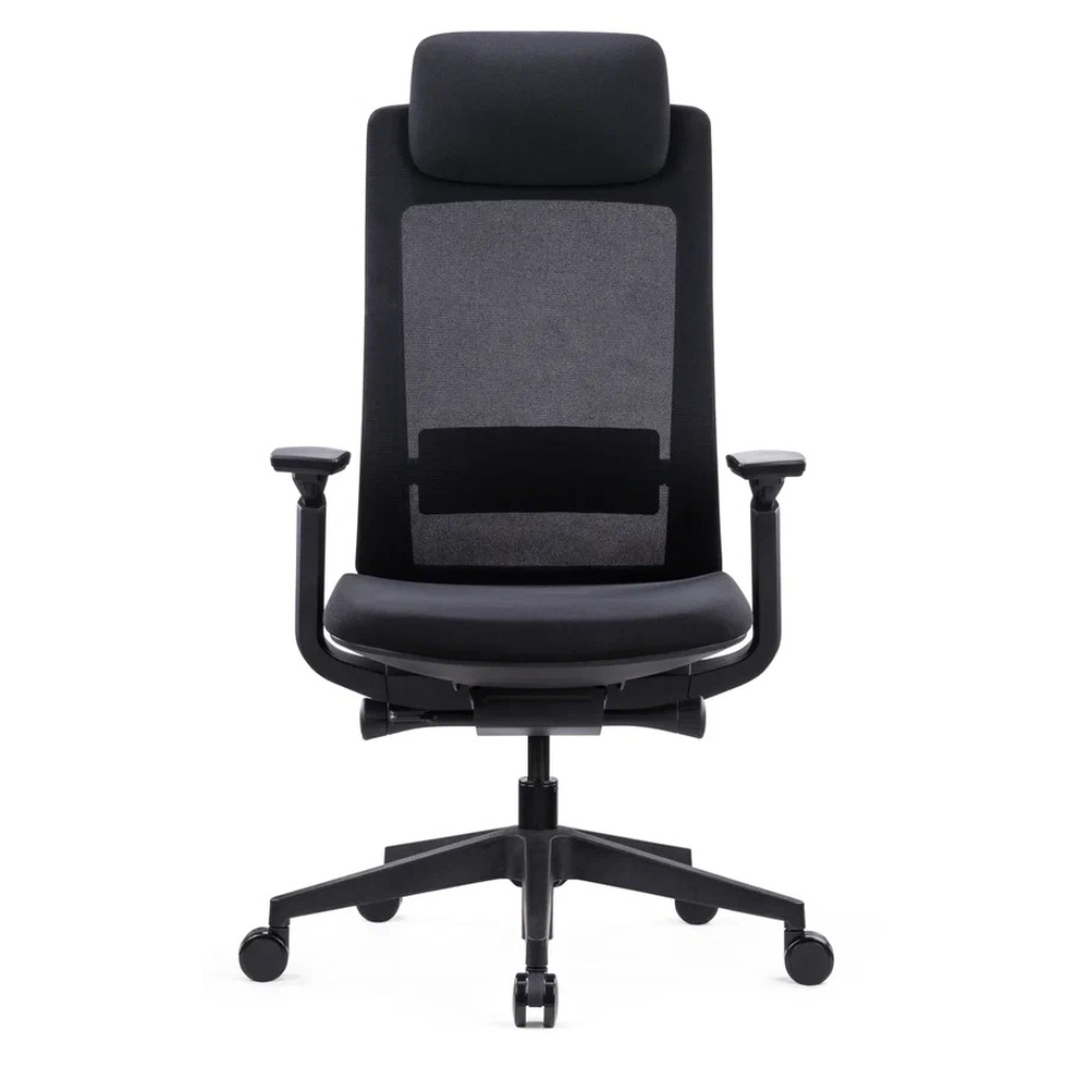 Кресло для руководителя SitZone E-VL002A, сетка, ткань, пластик, черный, -30%