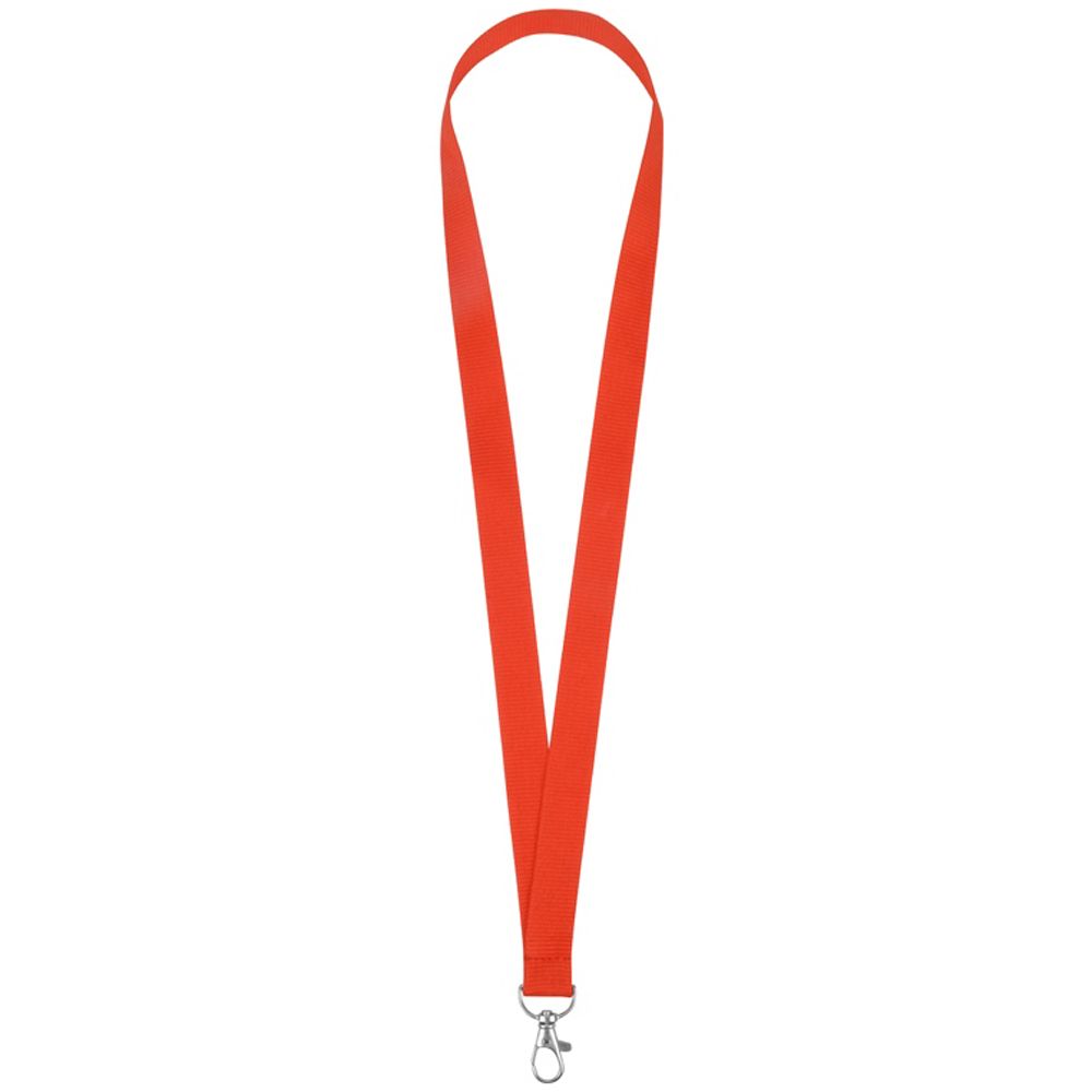 Тесьма с карабином для бейджа "8391", 900x20 мм, красный
