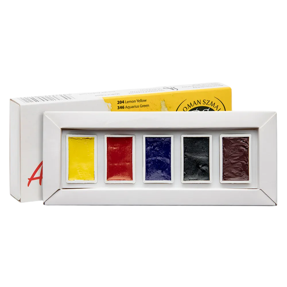 Краски акварельные "Aquarius. Starter set", 5 цветов, кюветы