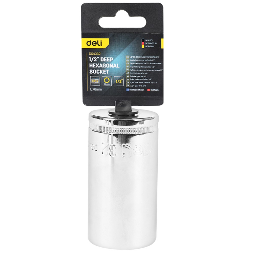 Головка торцевая шестигранная Deli YS