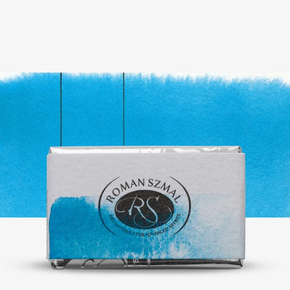 Краски акварельные "Aquarius", 411 кобальтовый синий светлый , кювета