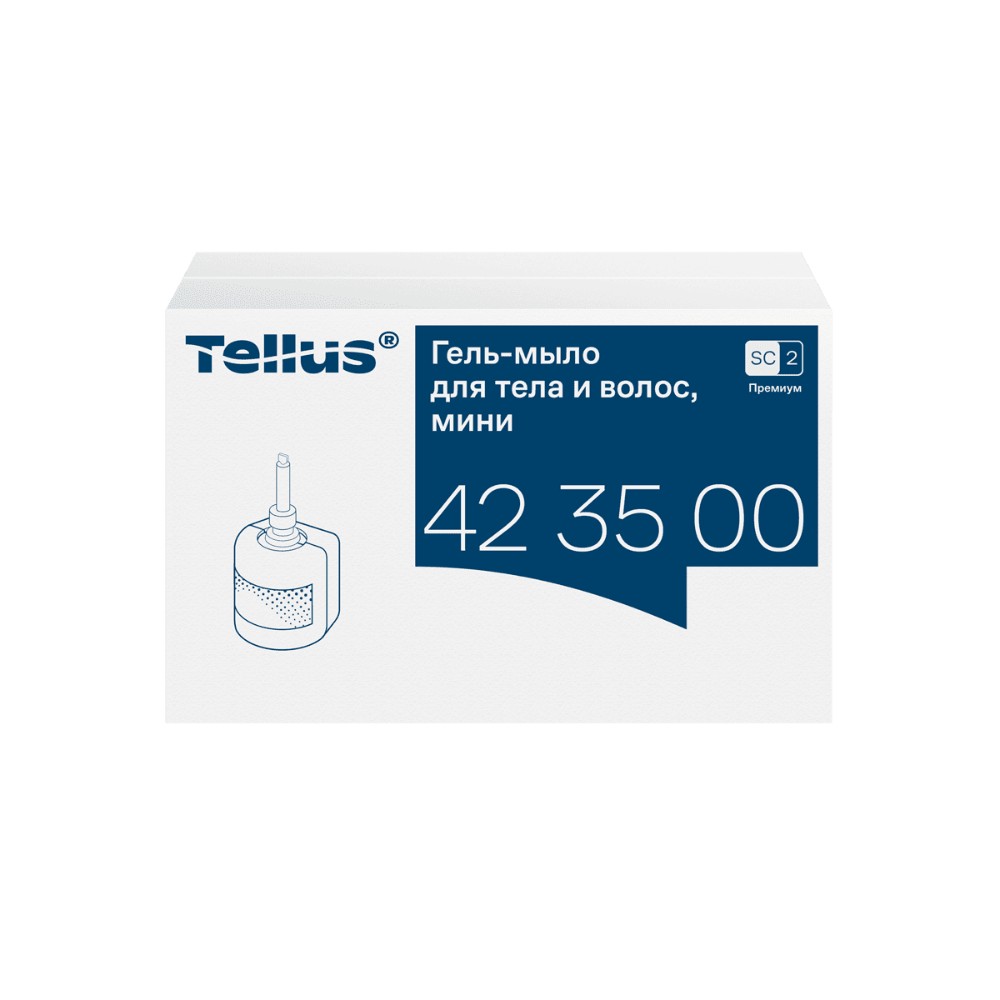 Мыло-гель Tellus Премиум для тела и волос, 475 мл, SC2 мини - 3