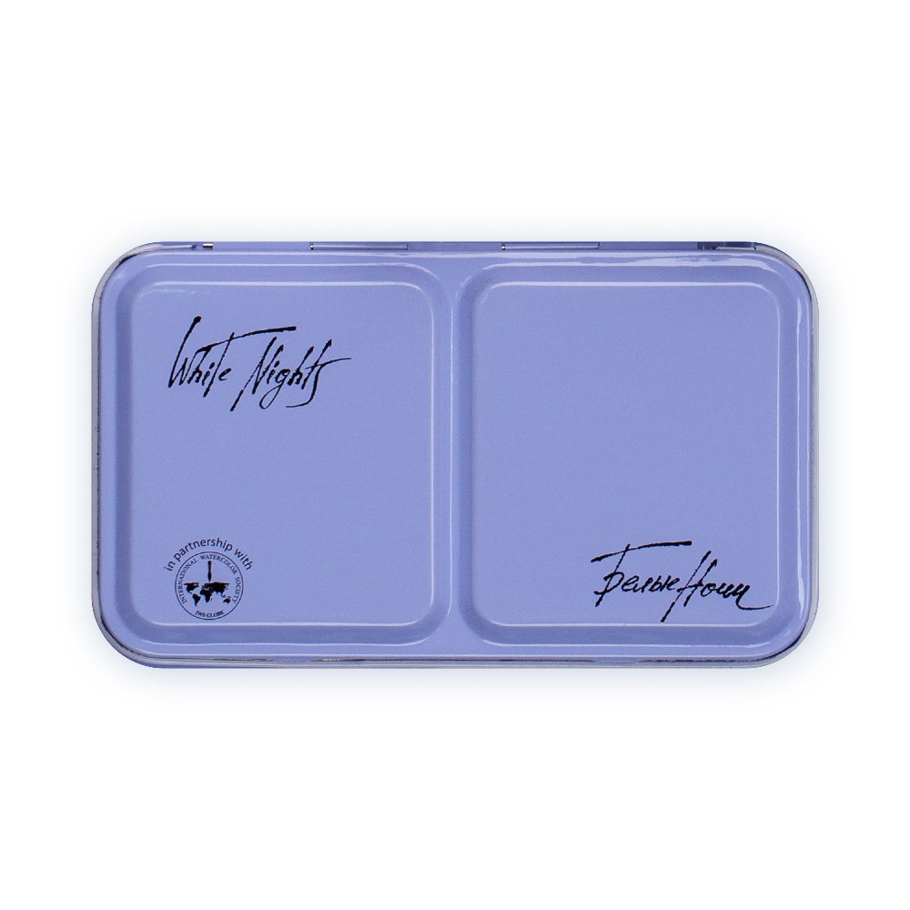 Краски акварельные "Белые ночи", набор 12 цветов, кюветы, метал. пенал