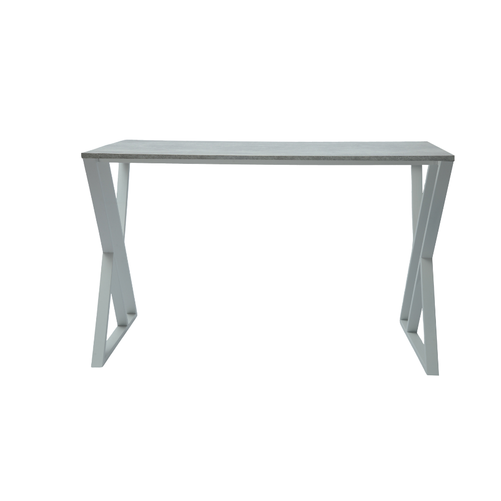 Стол письменный ALLERD GEON, белый муар, Бетон