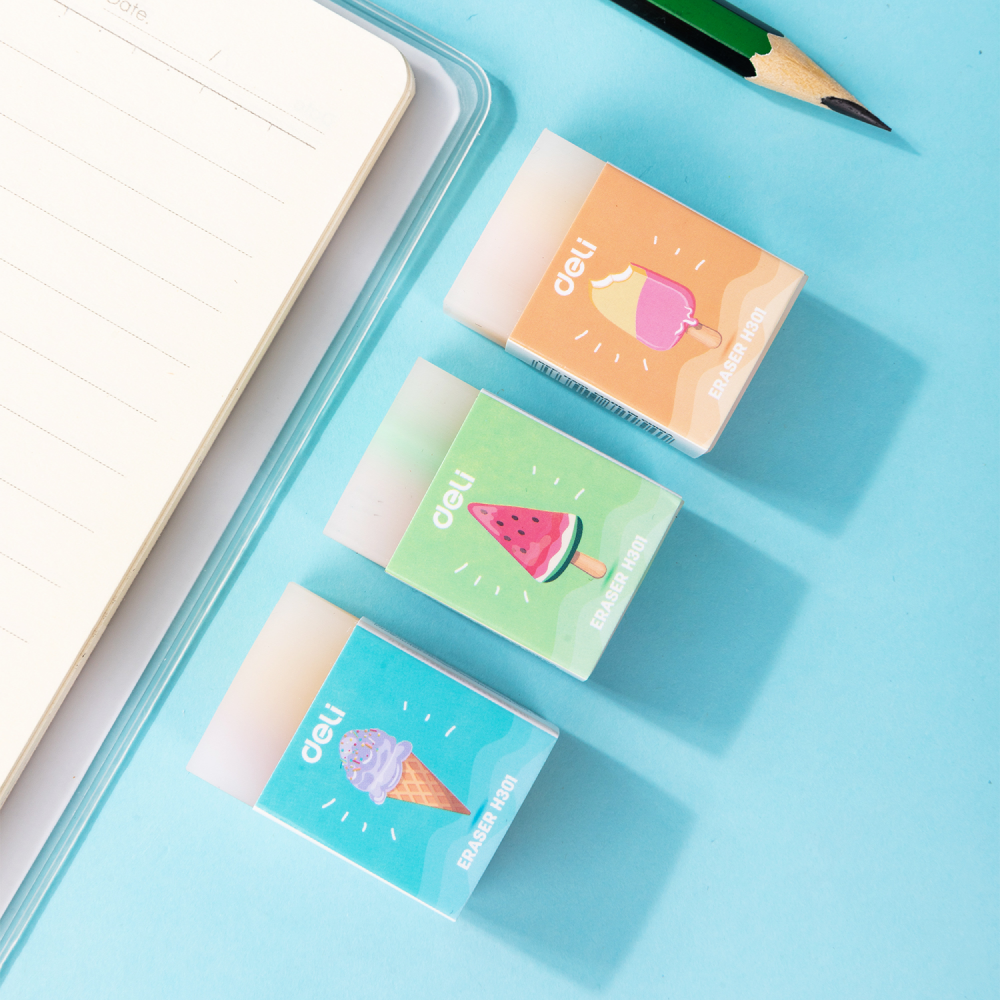 Ластик Deli "Ice cream Eraser", ассорти