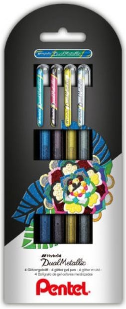 Набор ручек гелевых "Dual Metallic"