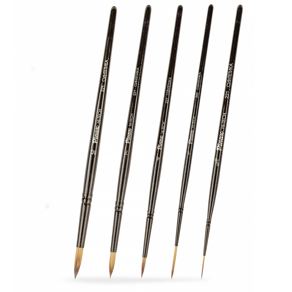 Набор кистей для рисования "Pinax Artists Hi-Tech", синтетика, 5 шт