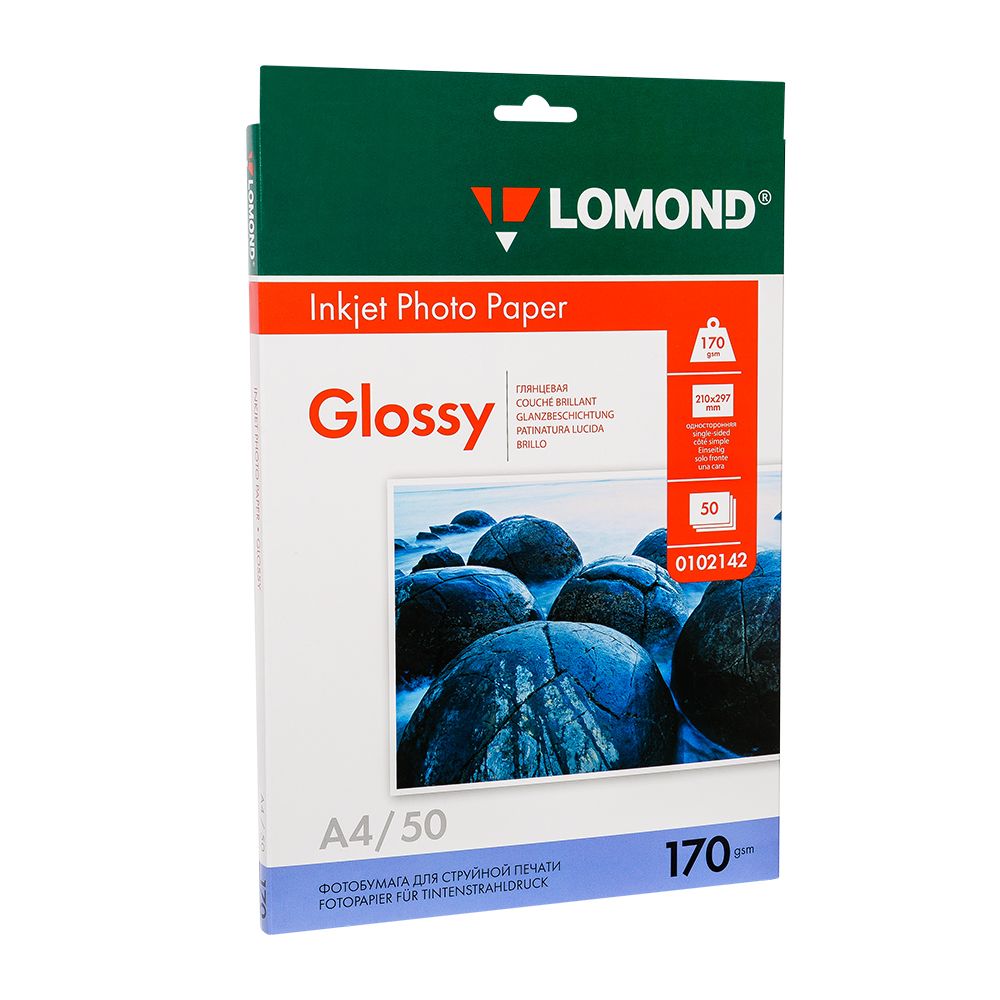 Фотобумага глянцевая для струйной фотопечати "Lomond"